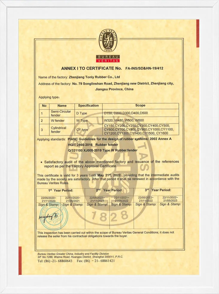 Certificado Annexito N.º FA-INS/SD&HN-19/412